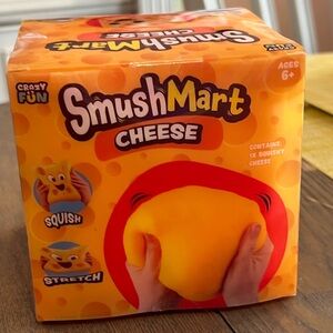 SmushMart Jumbo Cheese Squishy Stretch Toy